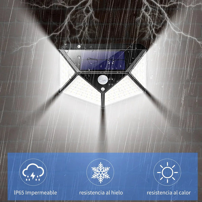 Lámpara Solar de pared con sensor de movimiento